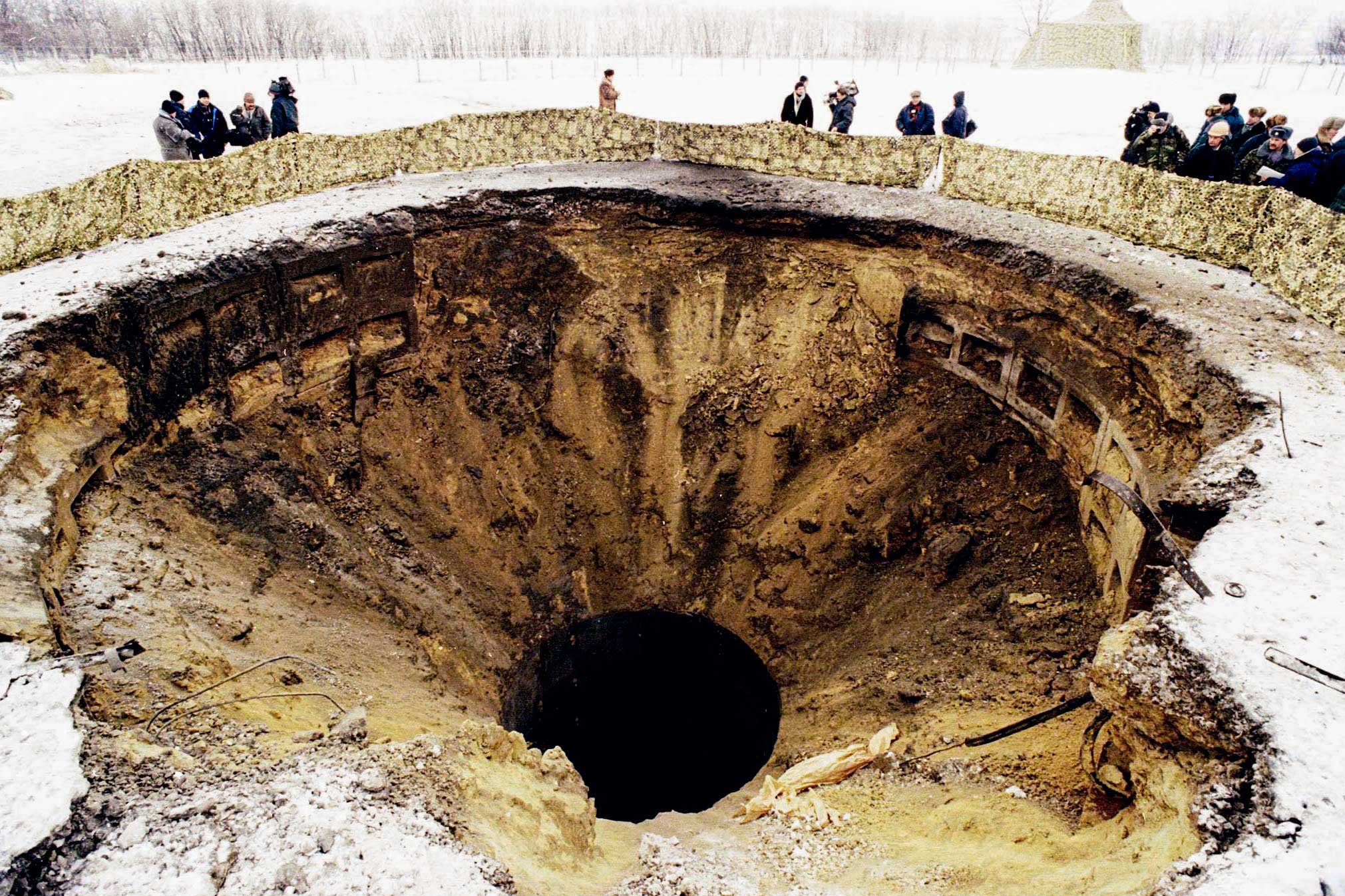 Destroyed nuclear missile silo at a military base in Pervomaisk, about 600 km. from Kiev.