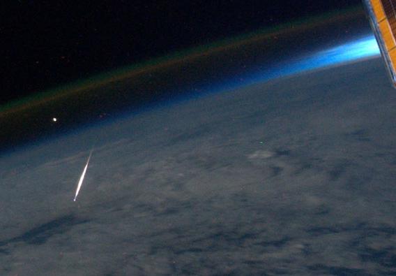 Perseid seen from space