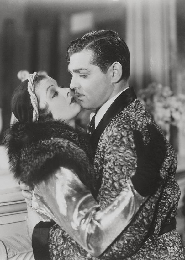 Myrna Loy and Clark Gable in Manhattan Melodrama, 1934. 