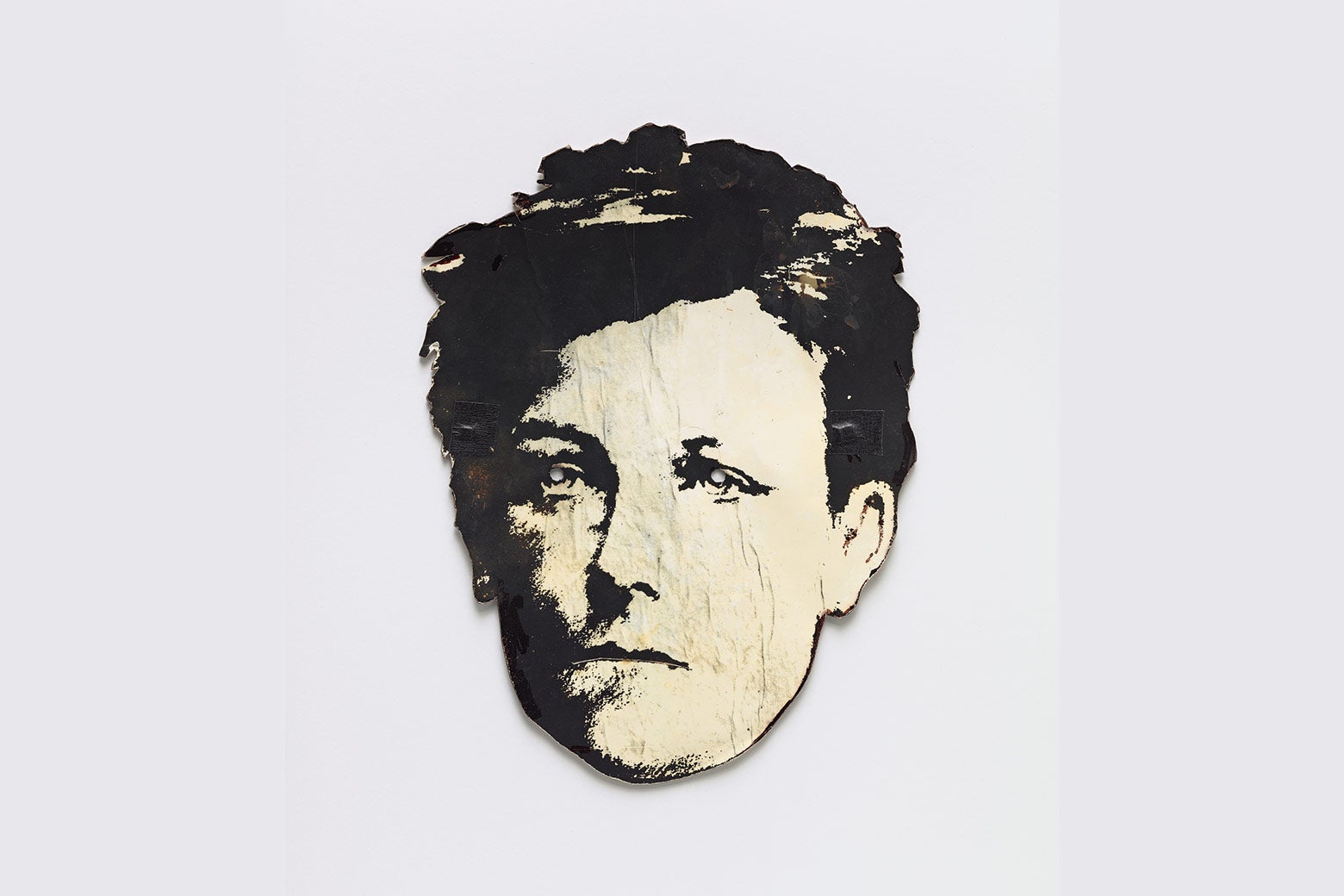 A mask of Rimbaud's face.