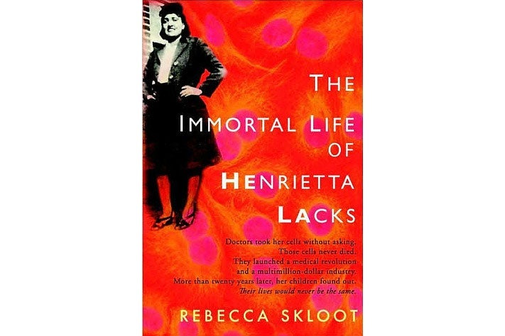 The Immortal Life of Henrietta Lacks book cover.