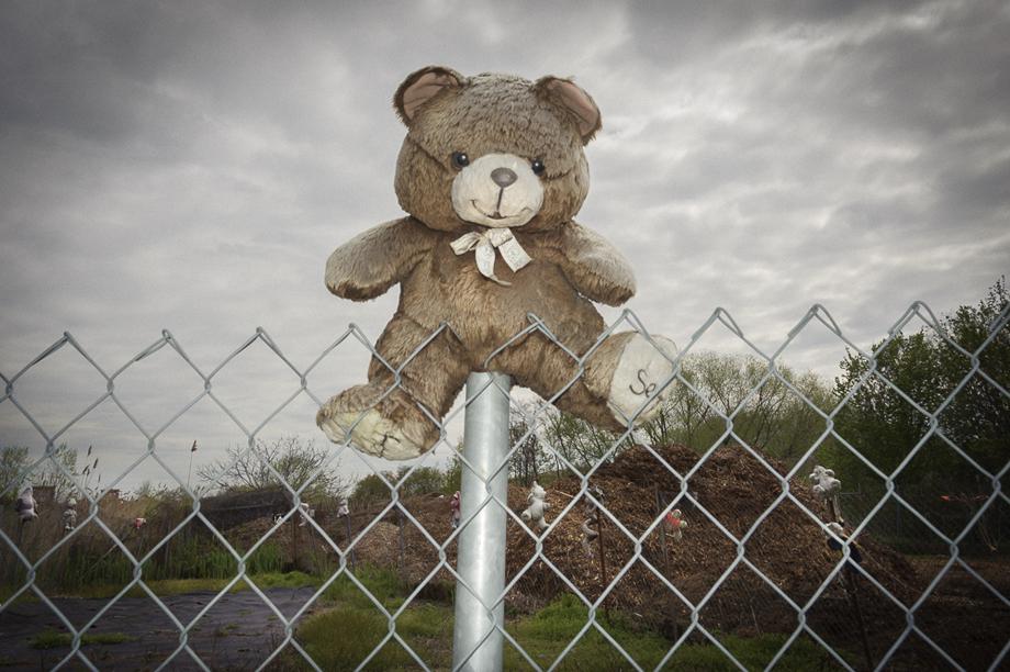 Teddy bear between Hendrix Creek and the Belt Parkway