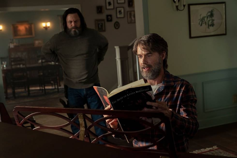 Nick Offerman and Murray Bartlett on The Last of Us.