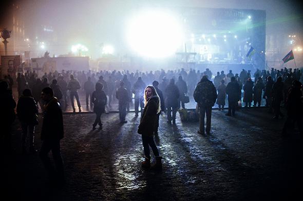 Woman in Kiev, March 2014