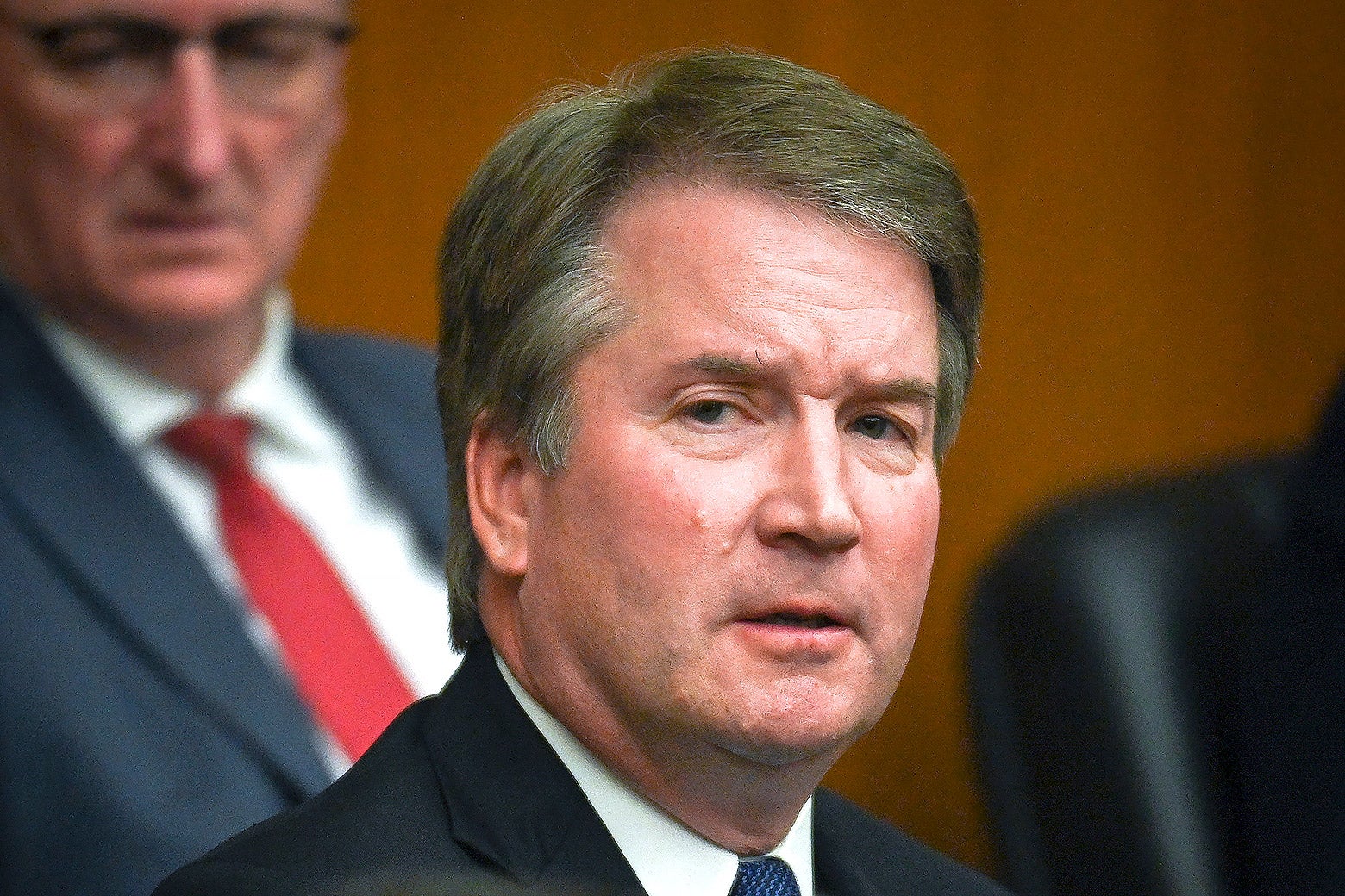 Kavanaugh'un ağzı açık.