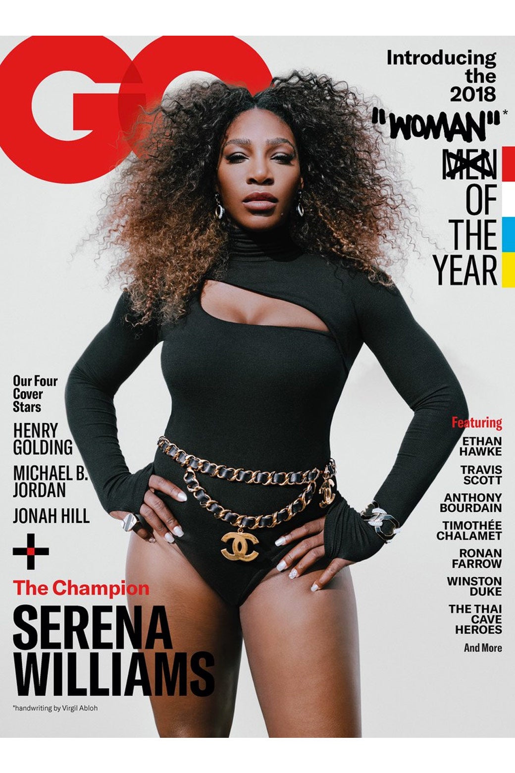 Serena Williams on the cover of GQ magazine.