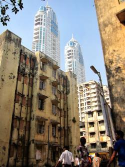 Rehousing apartments and luxury hi-rises in Mumbai, India.