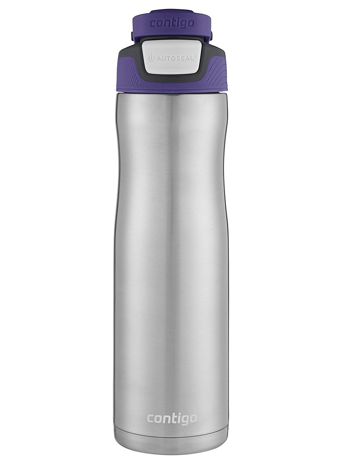 Contigo AUTOSEAL Chill Insulated Water Bottle 24oz SS Grapevine Purple Stainless 