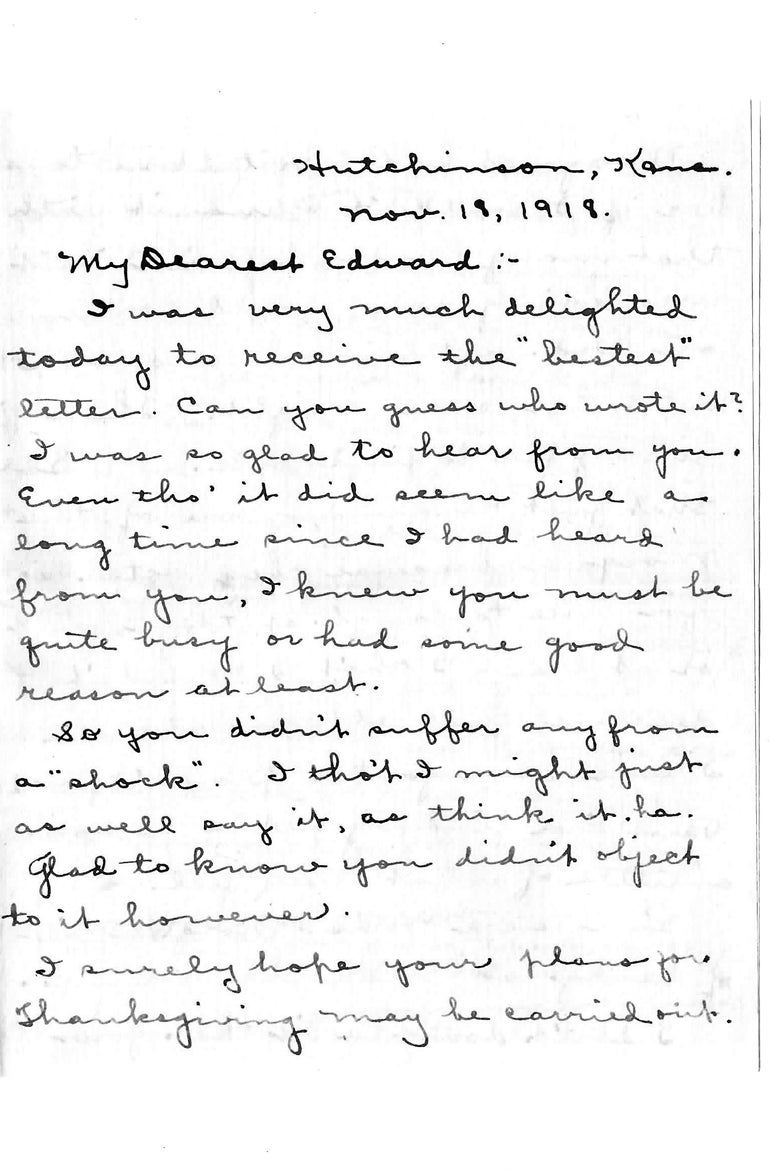 A handwritten letter.