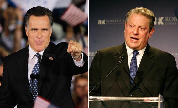 Mitt Romney and Al Gore.