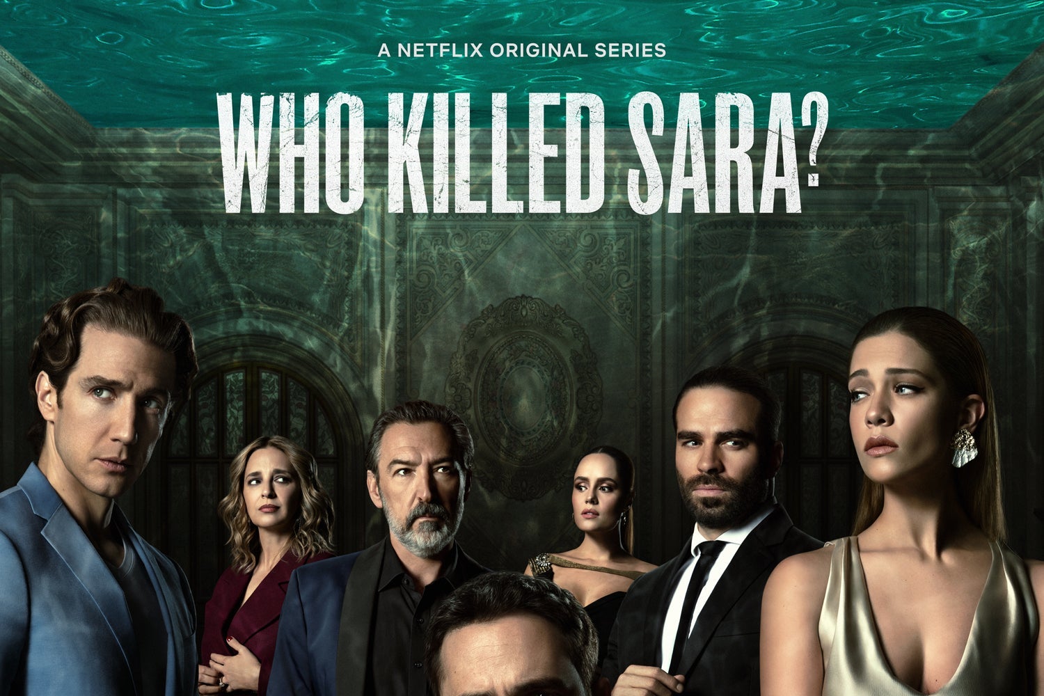 The cast of Who Killed Sara, in a Netflix promotional image.