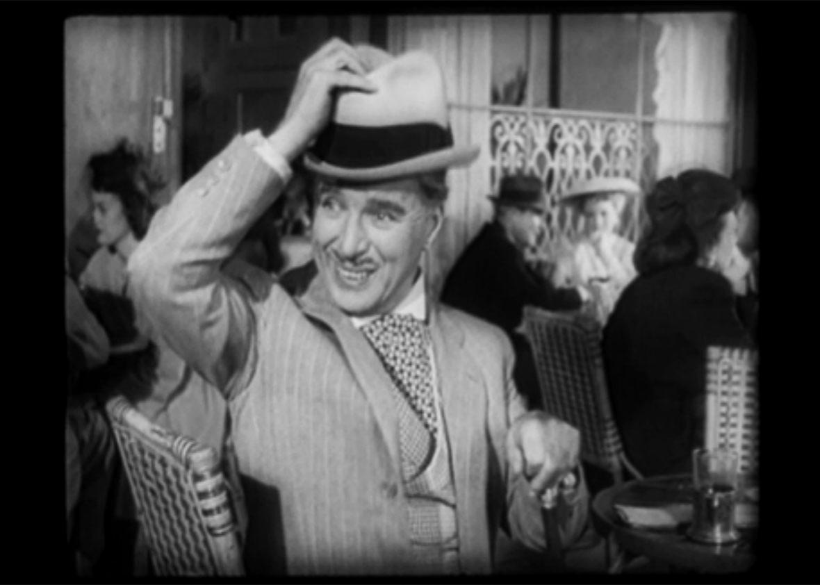 Still of Charlie Chaplin in Monsieur Verdoux. 