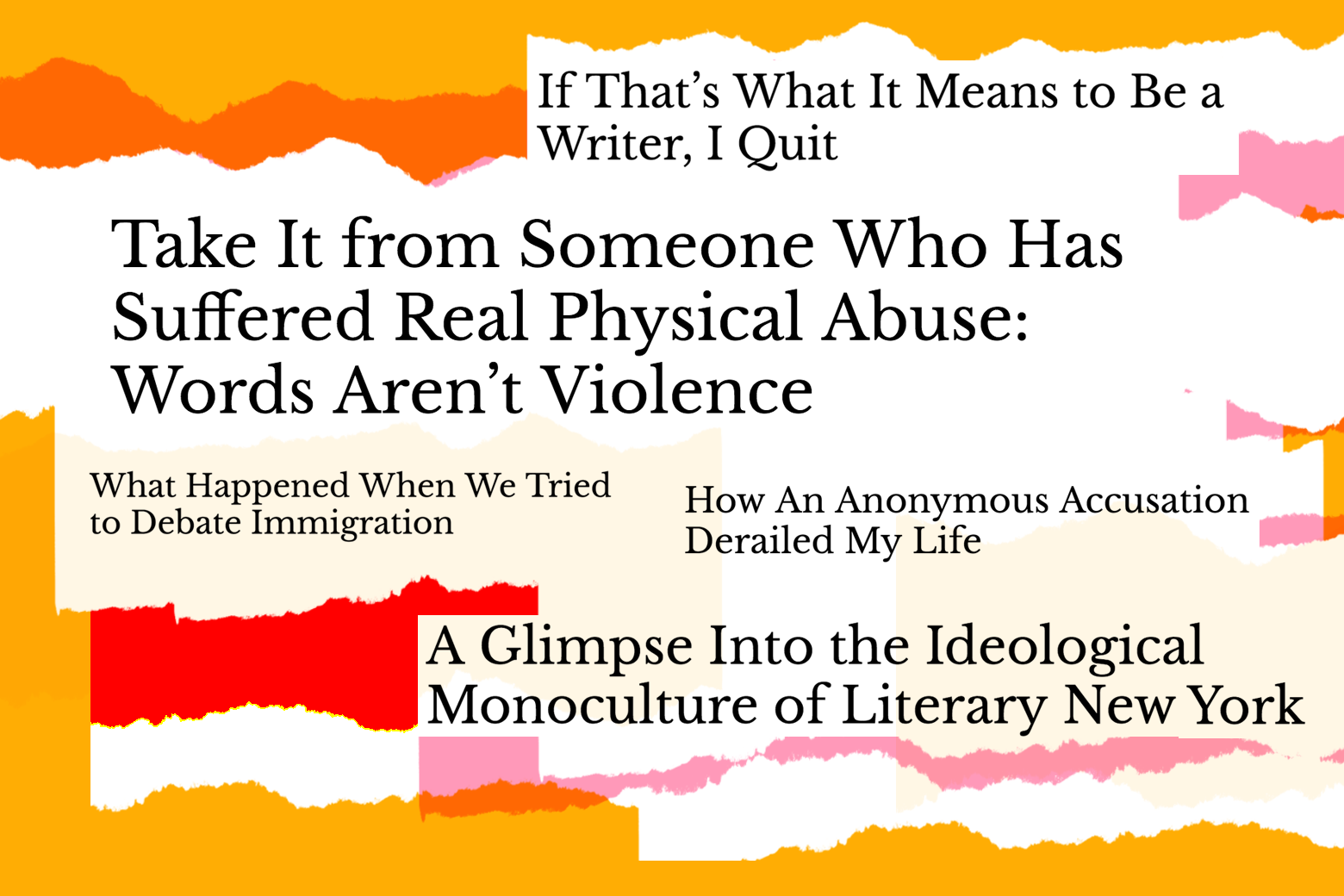 Various headlines from Quillette.