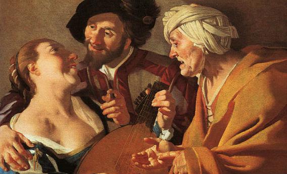 The Procuress painting, 1622