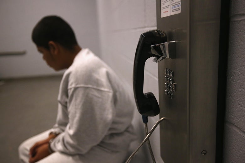 MESA, AZ - FEBRUARY 28:  A Honduran immigration detainee sits in a holding cell before boarding a U.S. Immigration and Customs Enforcement (ICE), deportation flight bound for San Pedro Sula, Honduras on February 28, 2013 in Mesa, Arizona. ICE operates 4-5 flights per week from Mesa to Central America, deporting hundreds of undocumented immigrants detained in western states of the U.S. With the possibility of federal budget sequestration, ICE released 303 immigration detainees in the last week from detention centers throughout Arizona. More than 2,000 immigration detainees remain in ICE custody in the state. Most detainees typically remain in custody for several weeks before they are deported to their home country, while others remain for longer periods while their immigration cases work through the courts.  (Photo by John Moore/Getty Images)
