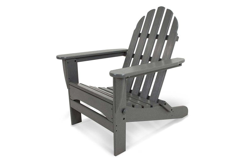 An Adirondack chair.