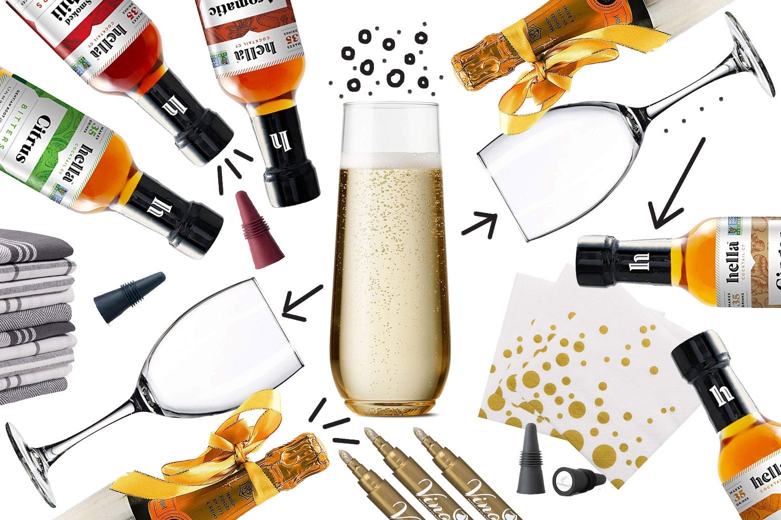 Champagne cocktails worthy of the holidays.