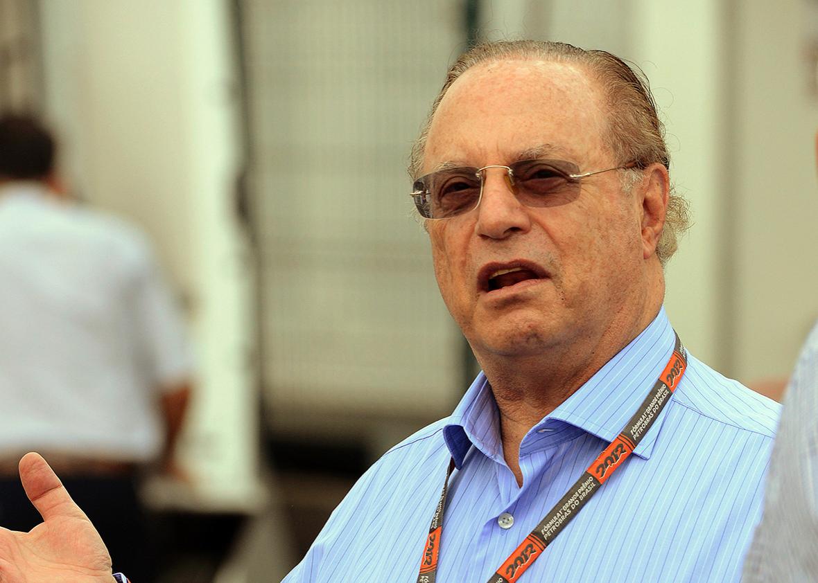 Paulo Maluf at the Interlagos race track during the free practices on in 2012 in São Paulo.