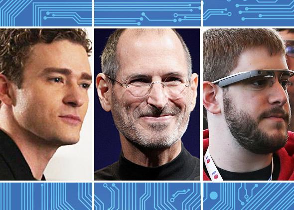 Justin Timberlake (as Sean Parker), Steve Jobs, Google I/O developer conference attendee