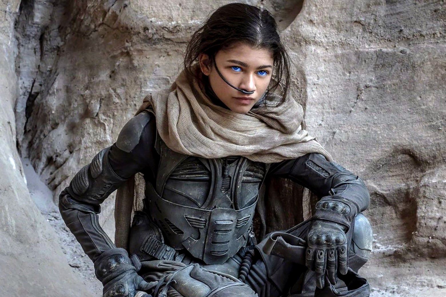 Zendaya as the Fremen fighter Chani in Dune 2.
