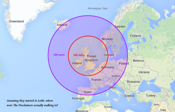 The Proclaimers “500 Mile” Walk Mapped Where Was The “im Gonna Be” Band Actually Walking To 