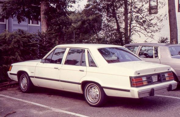 An 1983 Ford LTD bought from a car rental company's used car lot