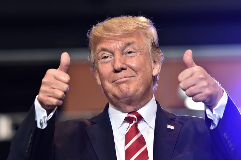 President Donald Trump speaks at a rally in Phoenix, Arizona, on August 22, 2017.