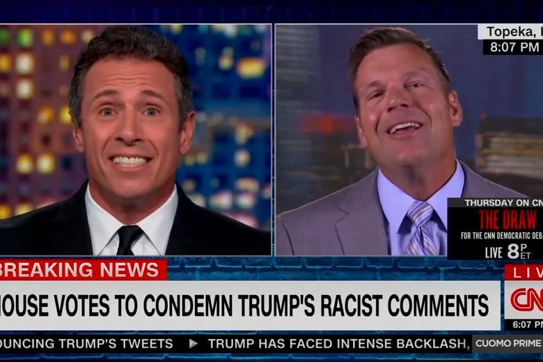 Kris Kobach says he might vote for Trump even if Trump said, “I Am a Racist.”
