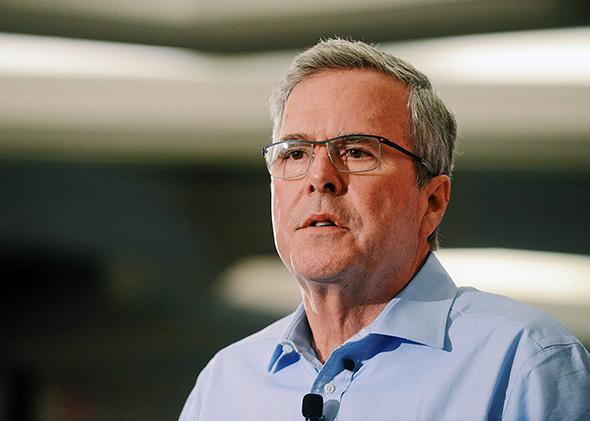 Jeb Bush speaks at the First in the Nation Republican Leadership Summit on April 17, 2015, in Nashua, New Hampshire.