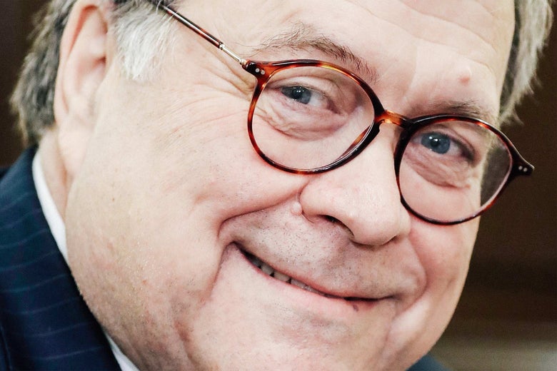 William Barr, nominee for attorney general, as seen in Washington on Thursday.