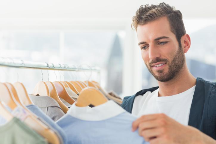 Men spend more money and time on clothes shopping than women