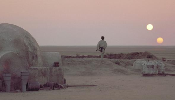 Tatooine double sunset