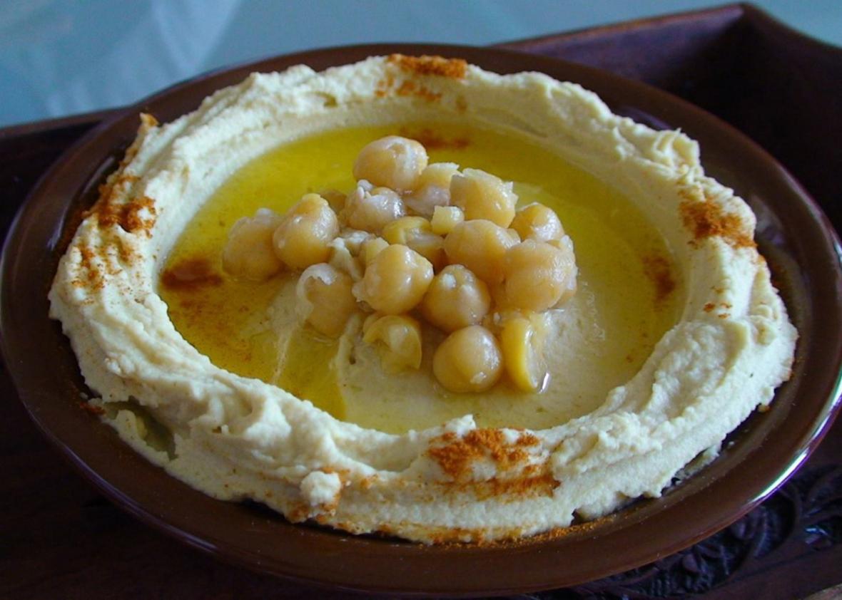 Hummus at Talal al-Tinawi's restaurant.
