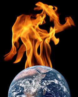 Earth on fire