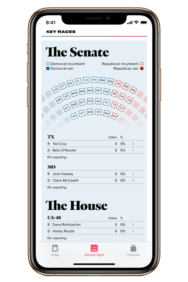 Apple News election night app
