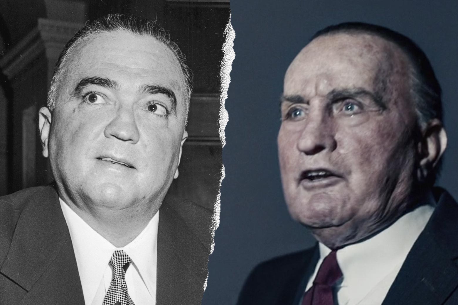 J. Edgar Hoover and Martin Sheen.