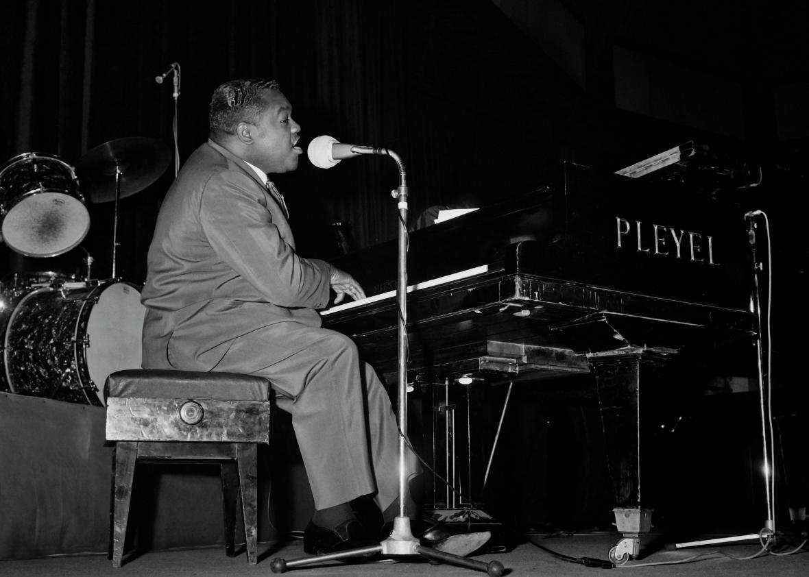Fats Domino performing in Paris in 1962.