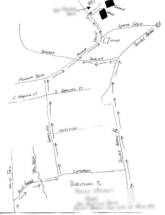 A detailed, hand-drawn map of Seeley Lake.
