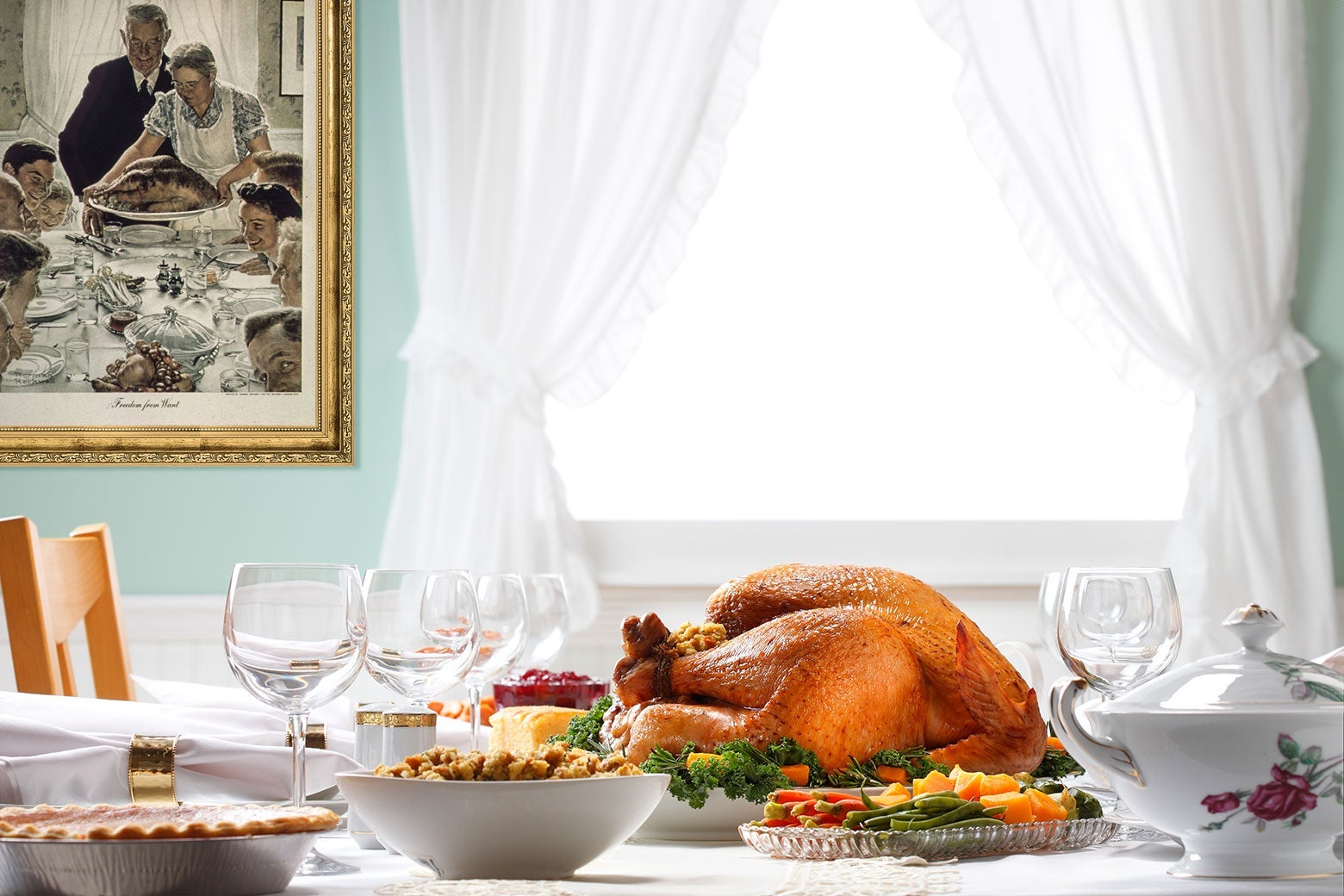 Thanksgiving story and free enterprise: How the right has taken the holiday for its own.