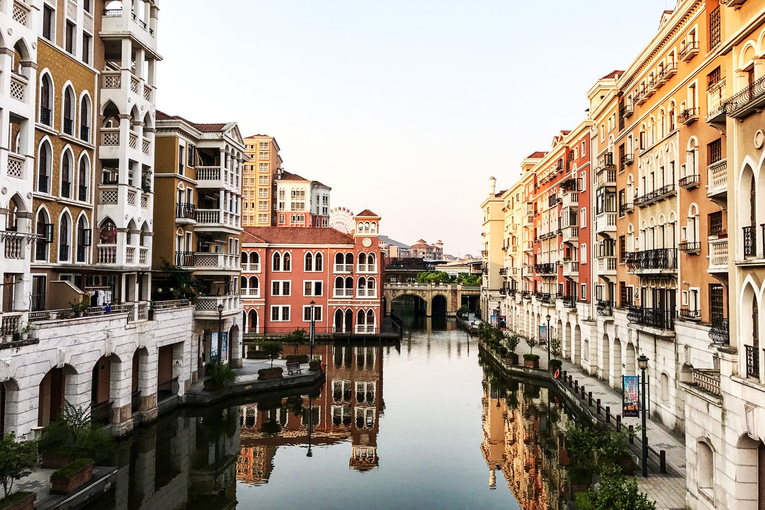 A canal in Venice Water Town.