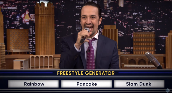 Lin manuel discount freestyle jimmy fallon