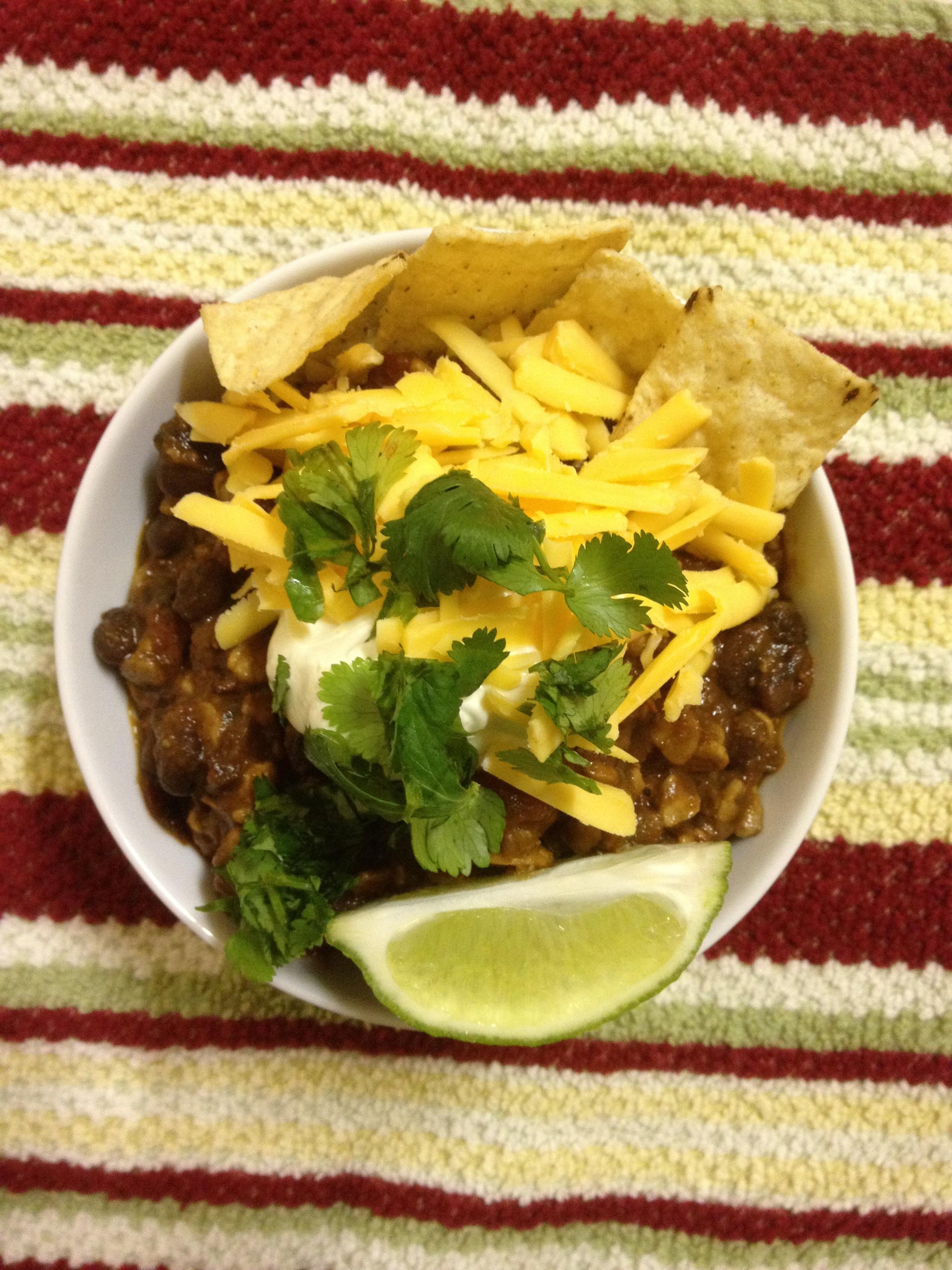 Super Bowl Chili Recipe with Beer, Black Beans, and Chocolate