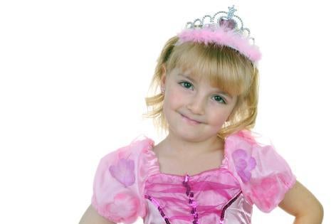 A girl dressed as a princess