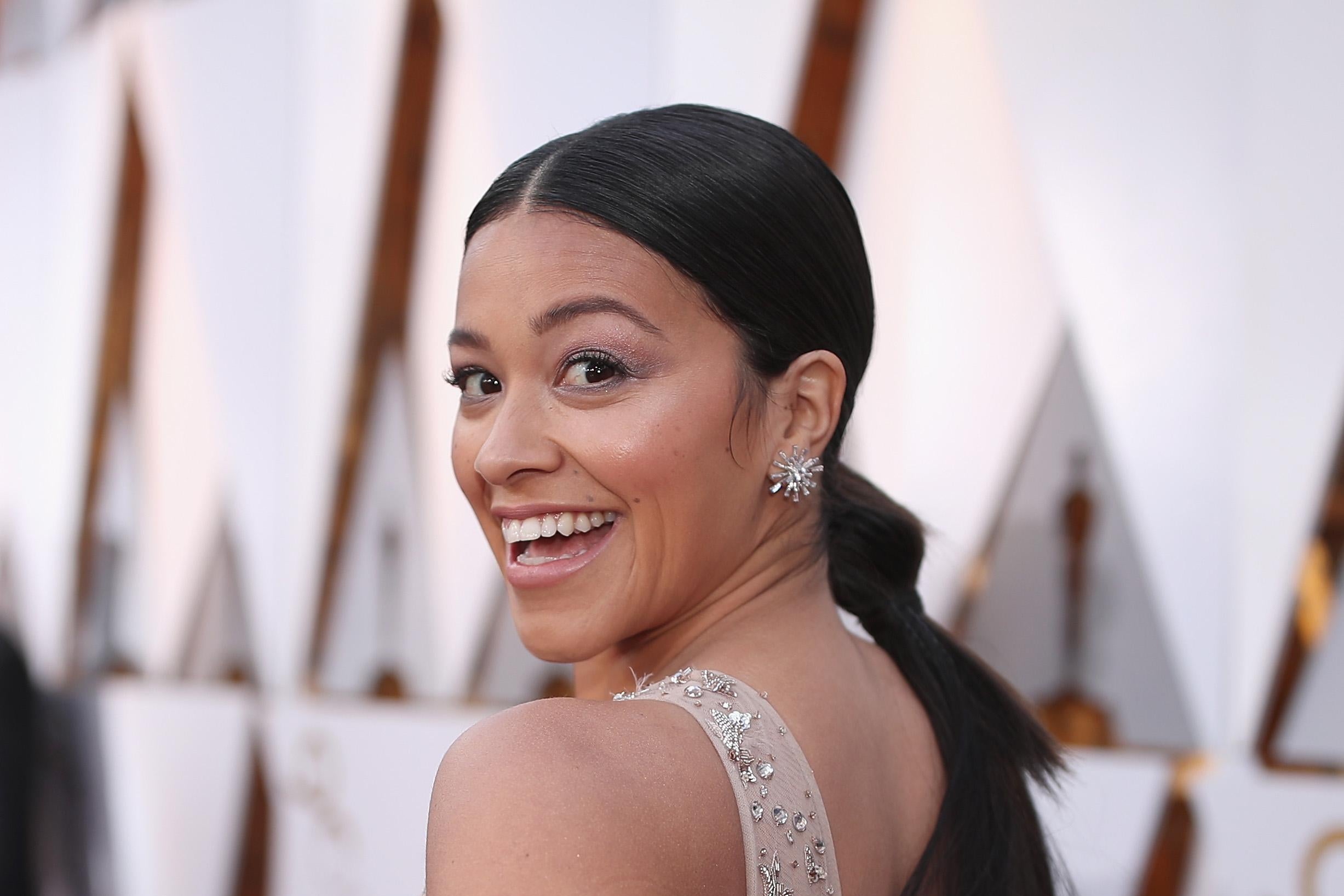 HOLLYWOOD, CA - MARCH 04: Gina Rodriguez attends the 90th Annual Academy Awards at Hollywood & Highland Center on March 4, 2018 in Hollywood, California.  (Photo by Christopher Polk/Getty Images)