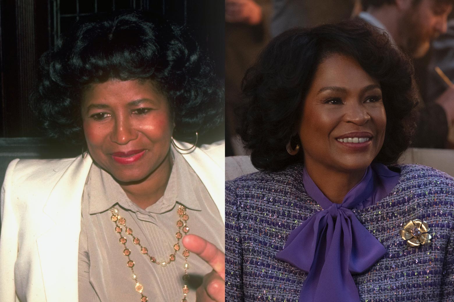 Katherine Jackson and Nia Long playing her in the movie.