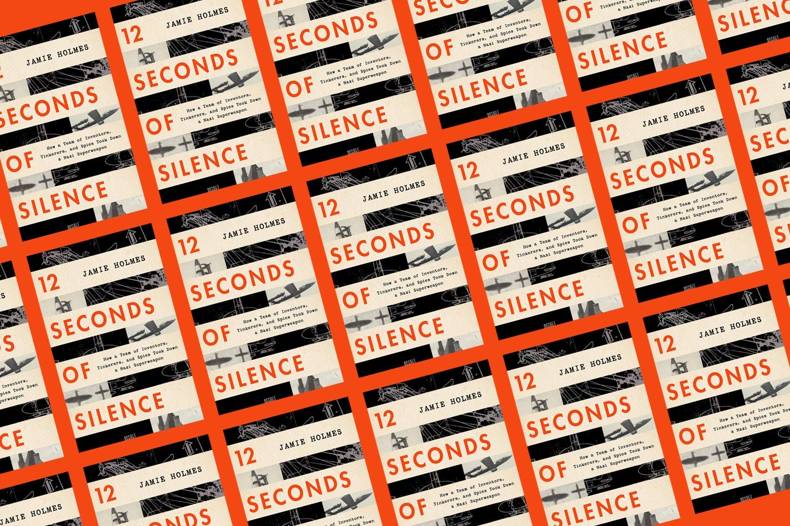 A collage of the cover of the book 12 Seconds of Silence.