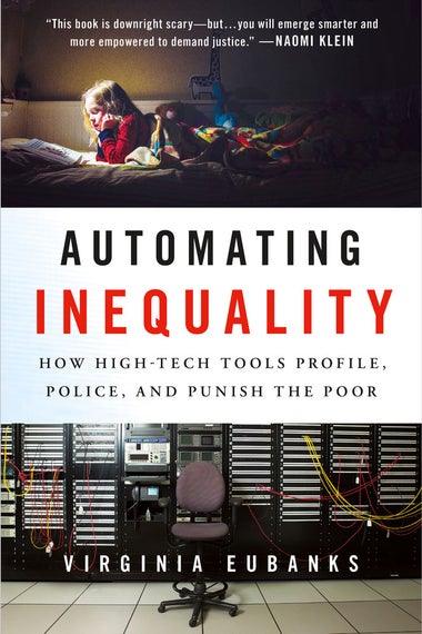 The cover of Automating Inequality, by Virginia Eubanks.
