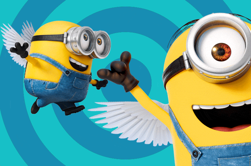 Minions with angel wings.