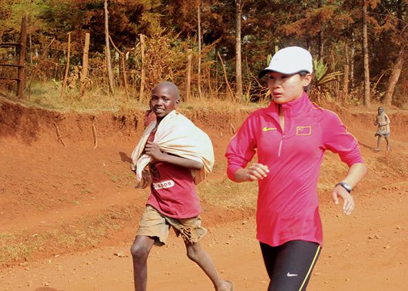 Chinese national team training in Iten.