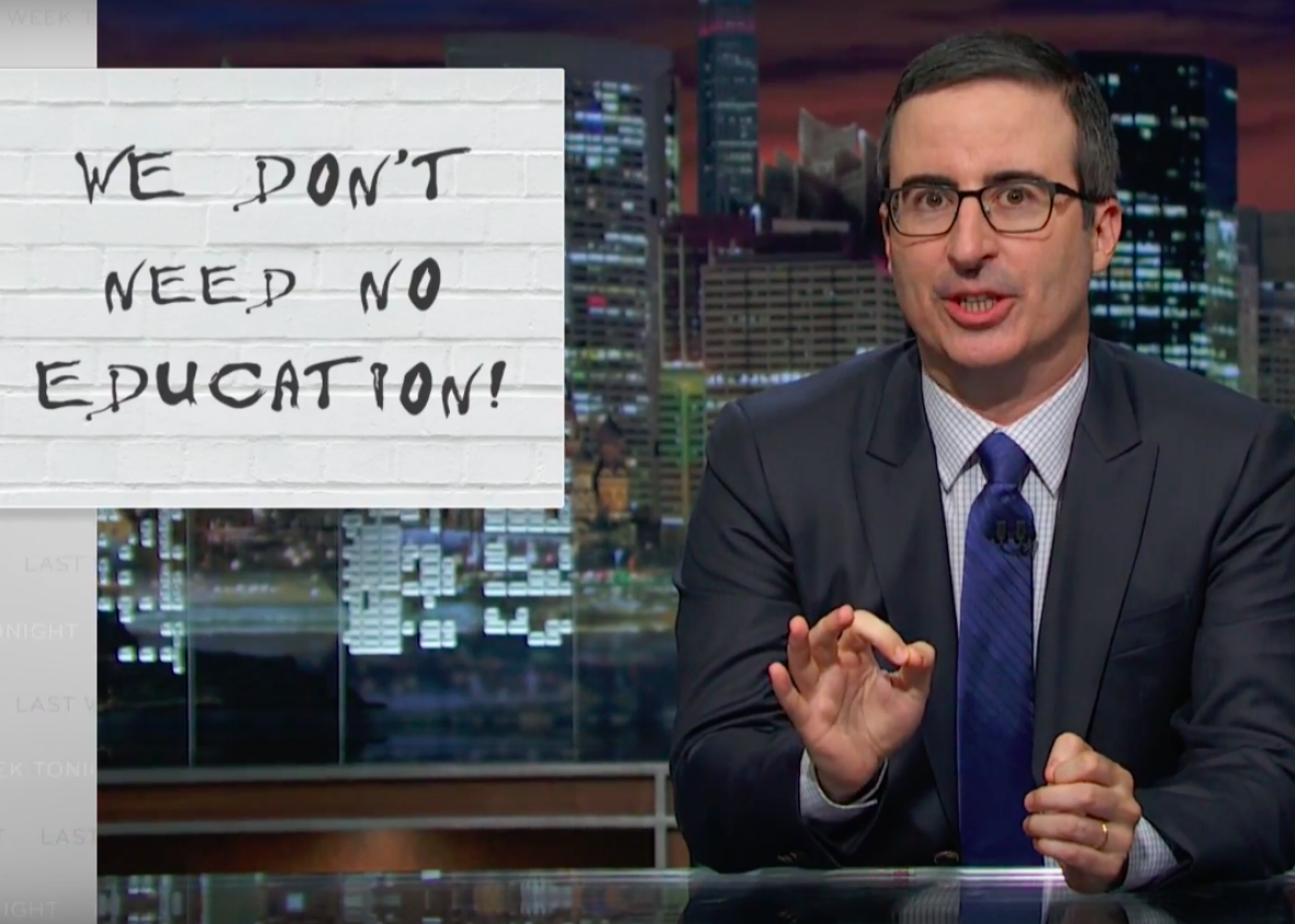 John Oliver on charter schools’ corruption and inefficiency (VIDEO).